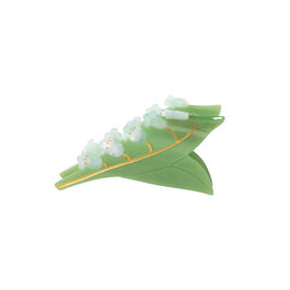Lily of the Valley hair claw clip